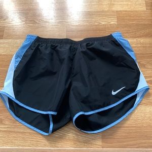 Black and periwinkle blue Nike Running Shorts